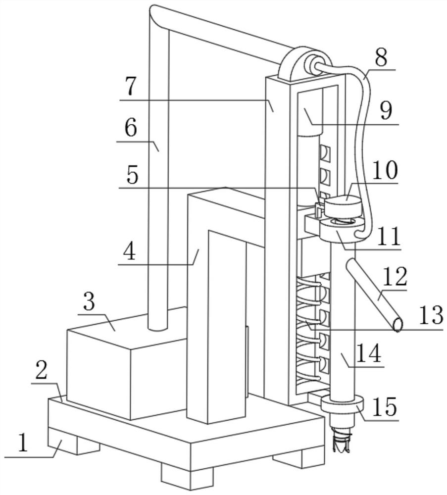 Pneumatic rotary drilling percussion drill for super-hard rock