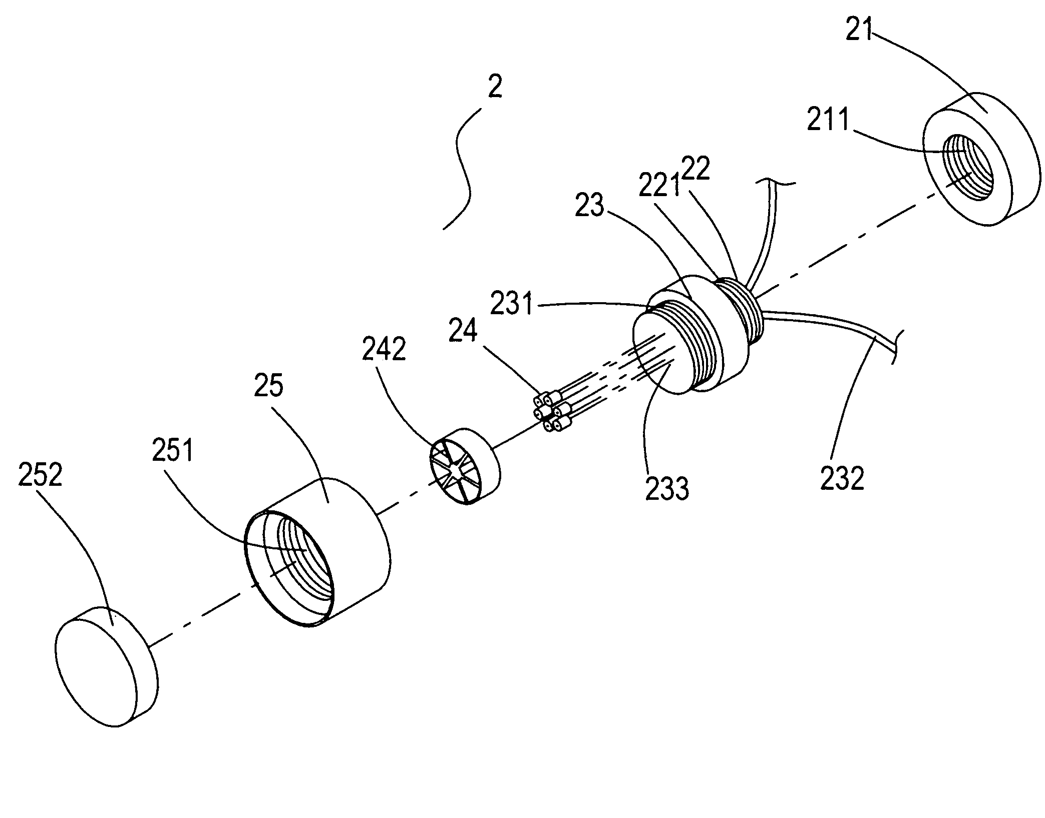 Lamp assembly with LED light sources including threaded heat conduction base