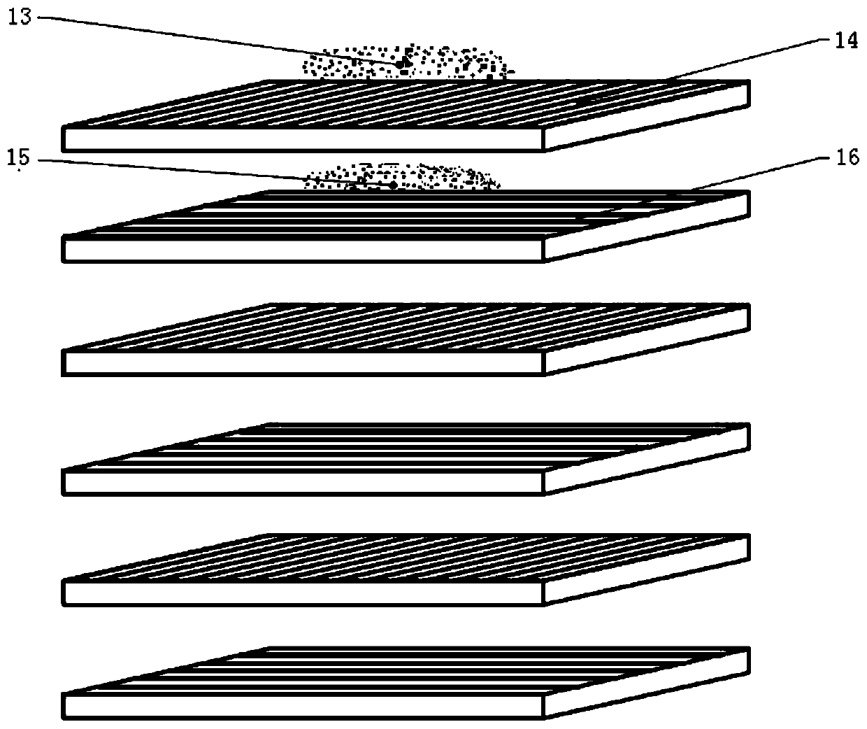 Carbon fiber composite material and aluminum material indirect induction heating rivetless joint vibration joint mold and process