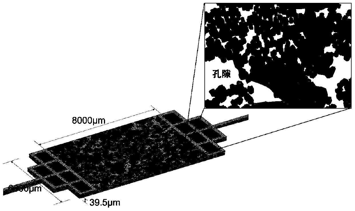 Chip oil reservoir and preparation method thereof