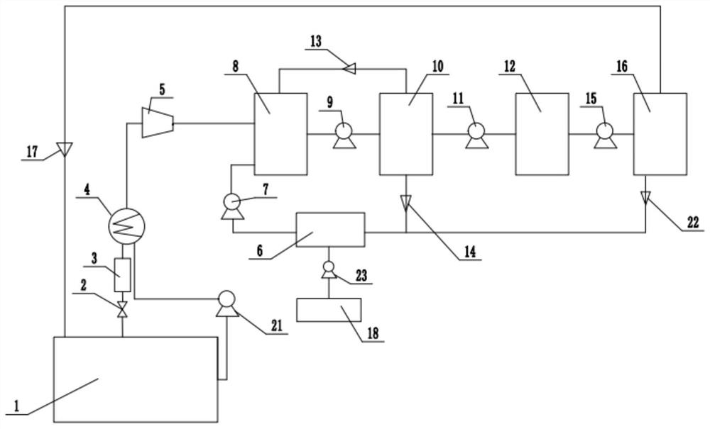 LNG tank container BOG recovery system and recovery method