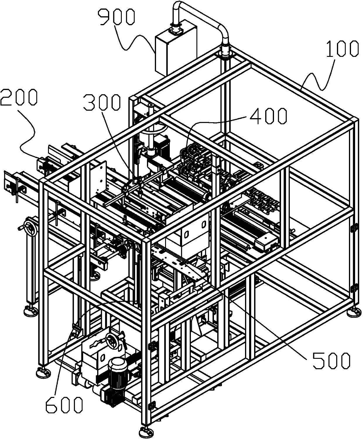 High-speed forming machine for gift boxes