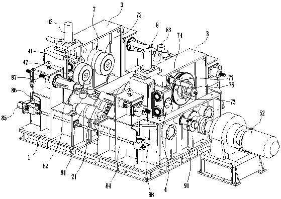 Large-thickness profile steel straightening machine