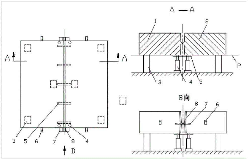 Method for controlling tailor welding deformation of large metal pipe plate