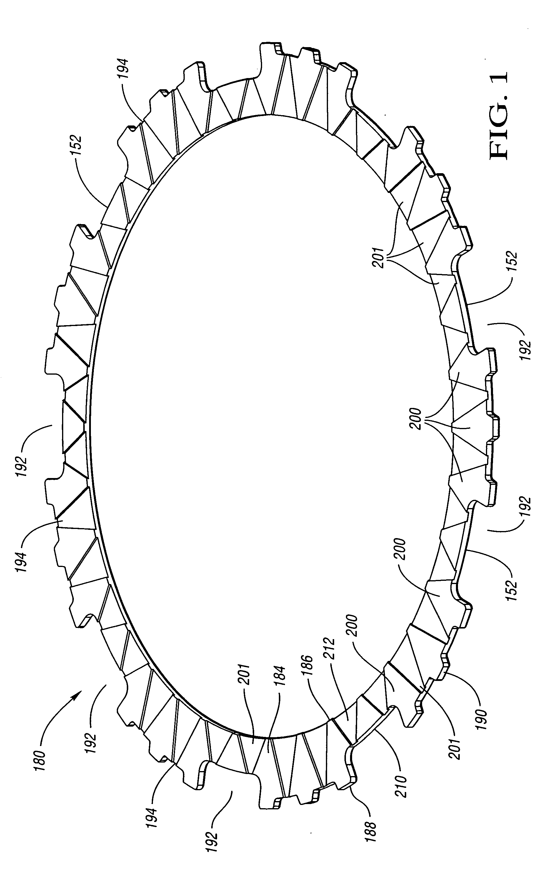 Segmented clutch plate for automatic transmission