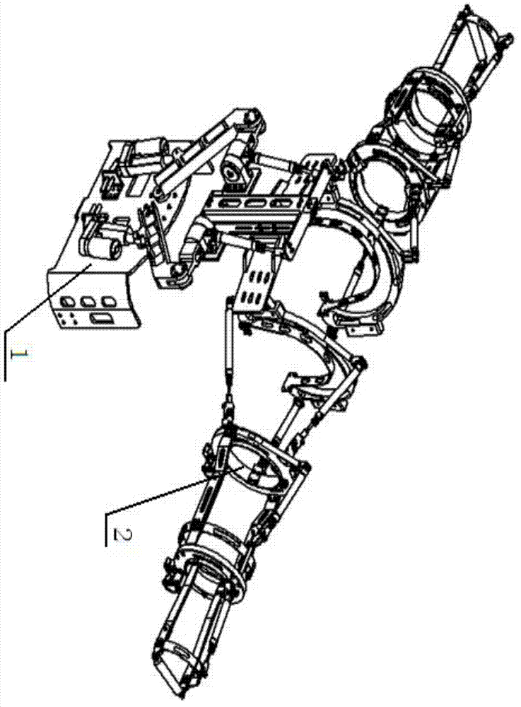 Low back and two arms traction rehabilitation machine