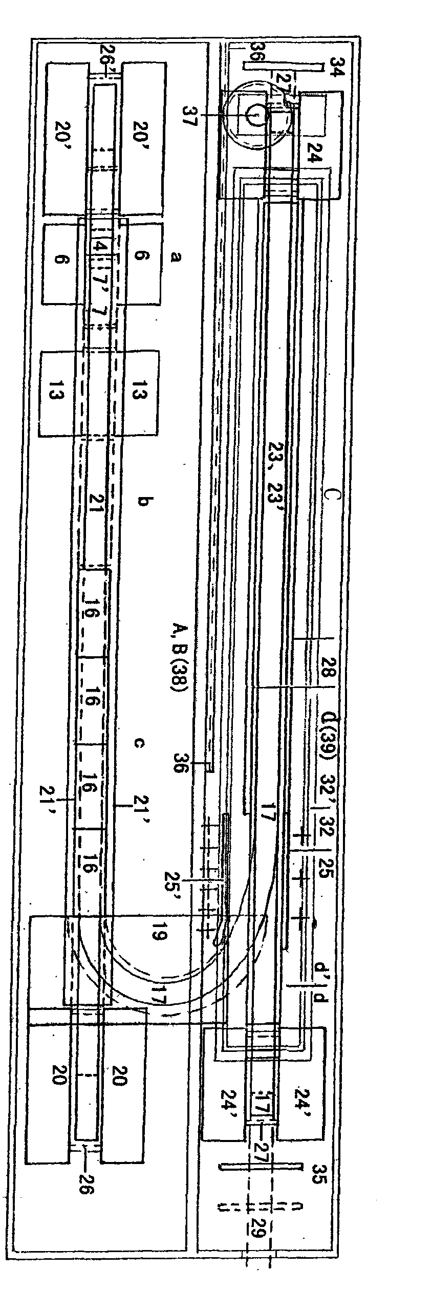 Double-beam laser emission device of highly charged ion by transversely repetitive collision of high speed surface electron currents