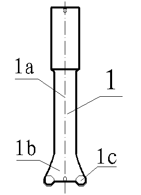 Machining method for conical inclined crown of blade