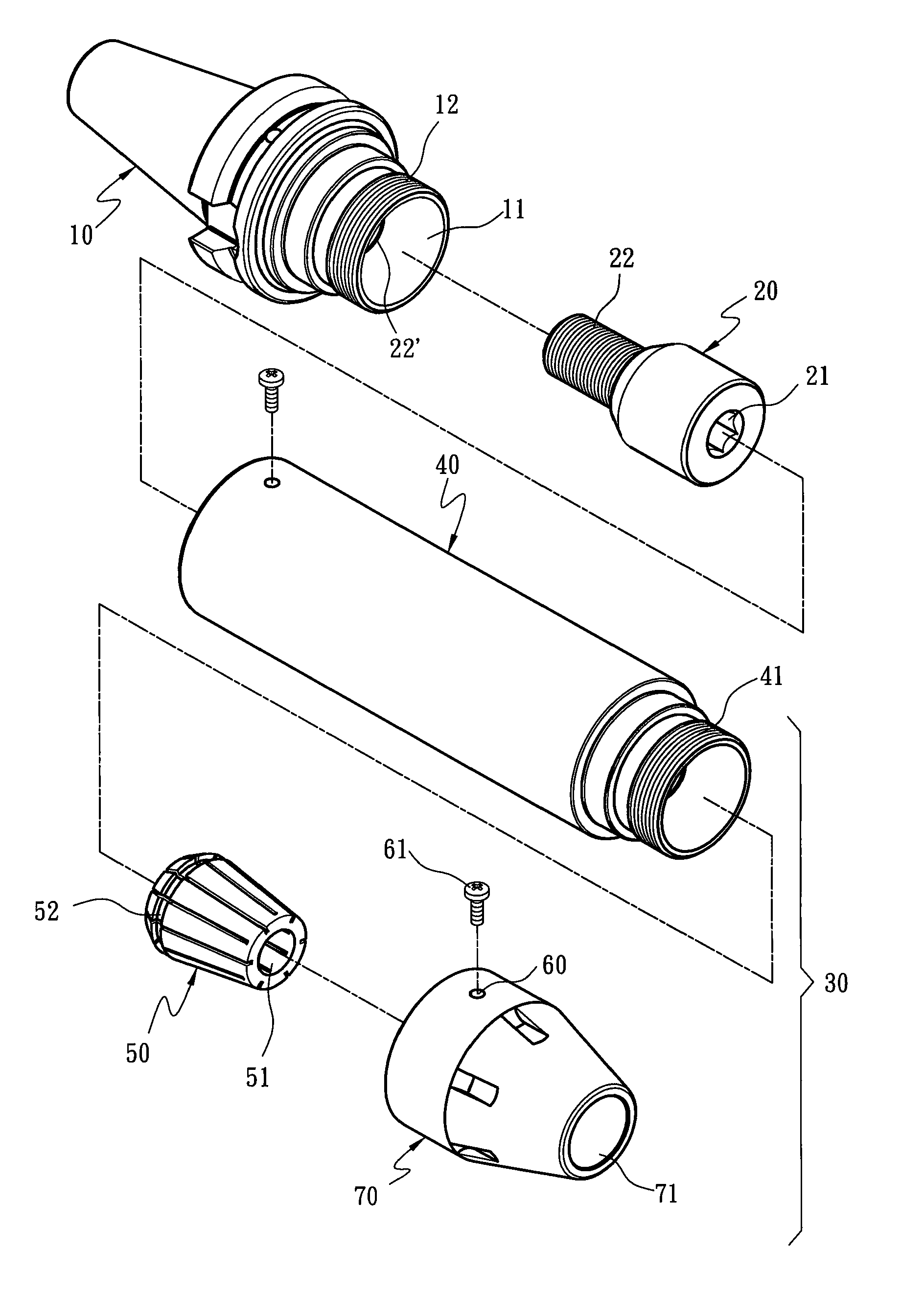 Tool holding module