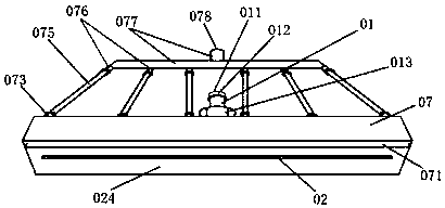 Ceiling face and wall face putty scraping device with automatic supplying and residual slurry automatic recovery functions