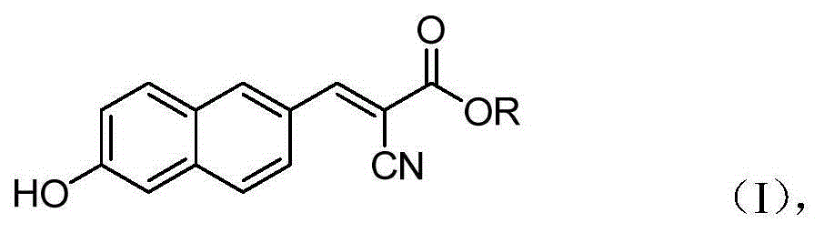 6'-hydroxyl naphthyl-2-cyanoacrylate and application thereof