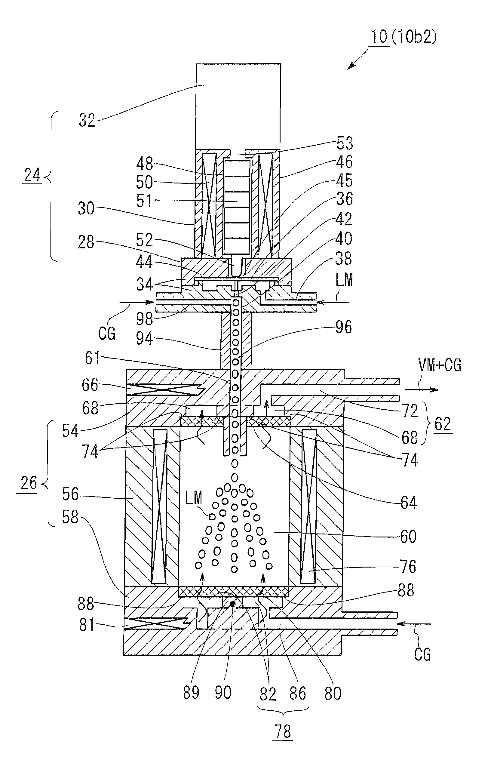 Method for vaporizing liquid material capable of vaporizing liquid material at low temperature and vaporizer using the same