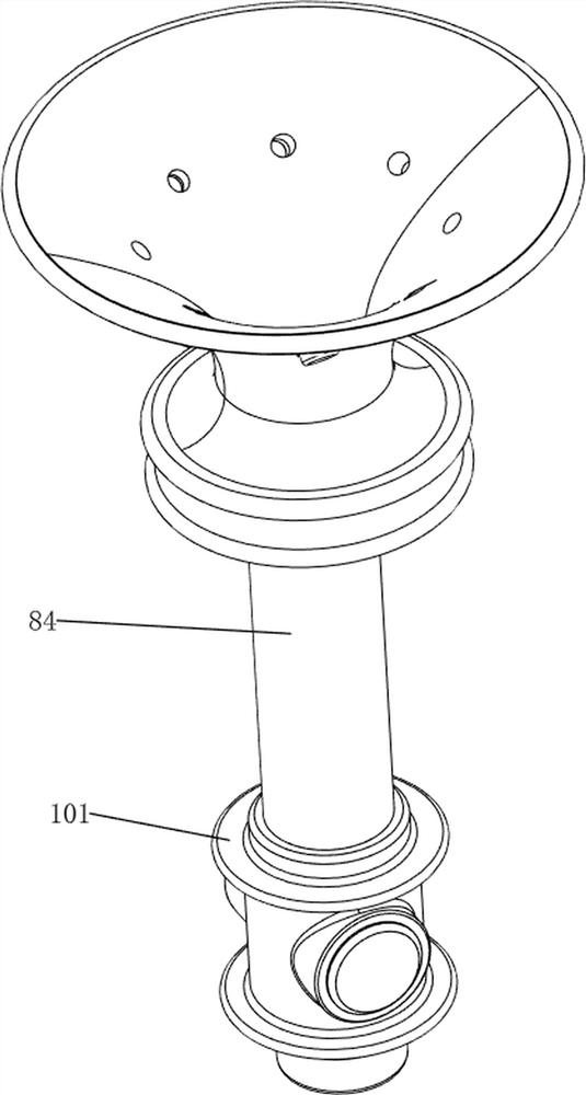 Explosion-proof emergency treatment device for fire-fighting spray header