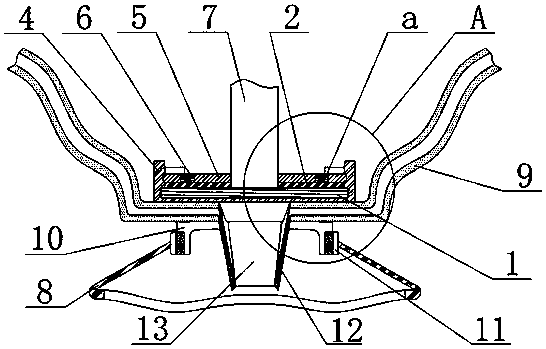 Anesthetic gas recovery device for anesthesia machine