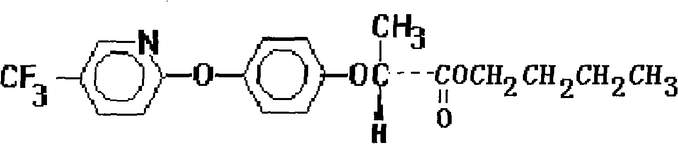 Weeding composition containing fluazifop-p-butyl and quizalofop-p-tefuryl and application thereof