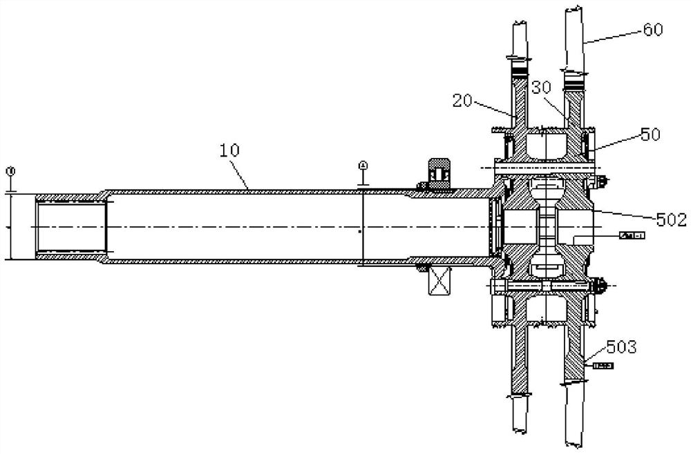 Turbine rotor assembly dynamic balance indirect measurement method