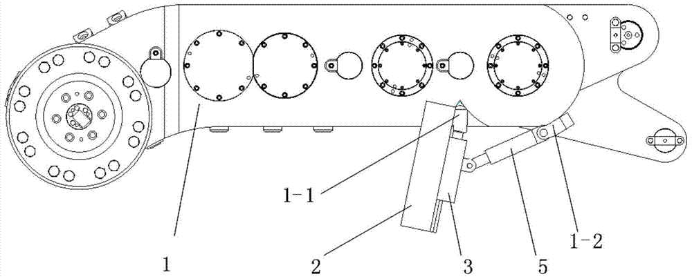 Adjustable coal shoveling plate applied to cutting part of coal mining machine