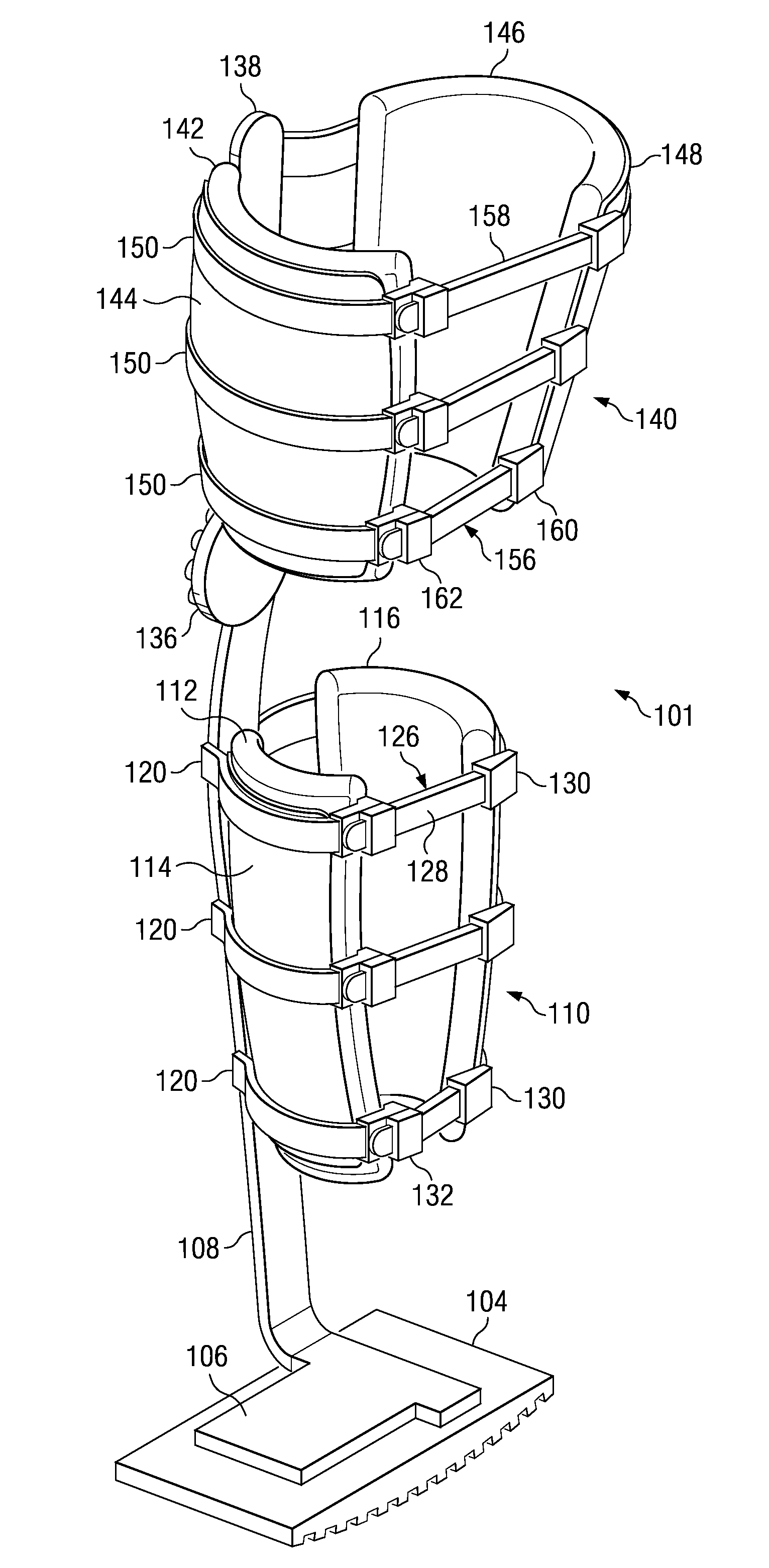 Weight-bearing lower extremity brace