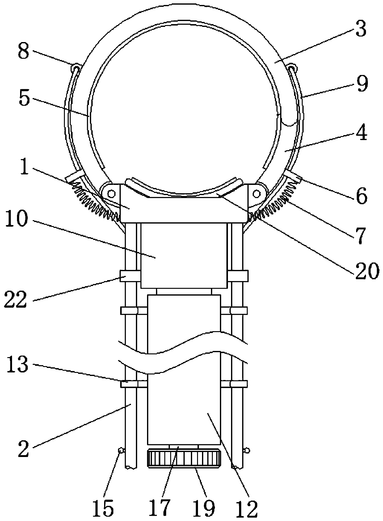 Easy-to-operate branch pulling device for agriculture and forestry