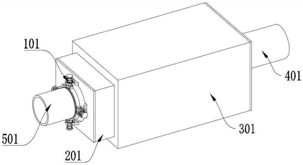 A muffler for heating, ventilation and air flow in construction engineering