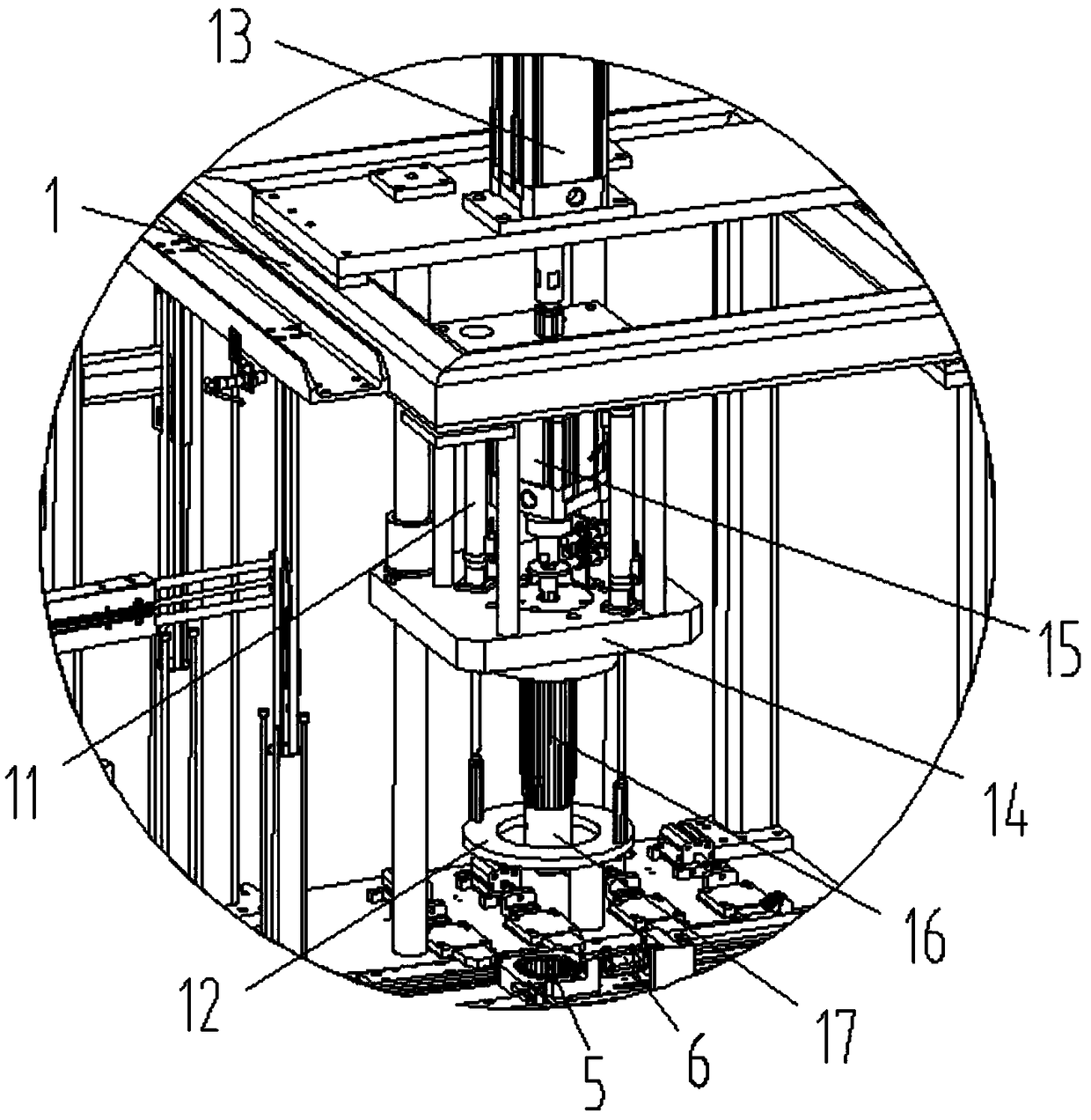 A motor stator chip precision forming machine