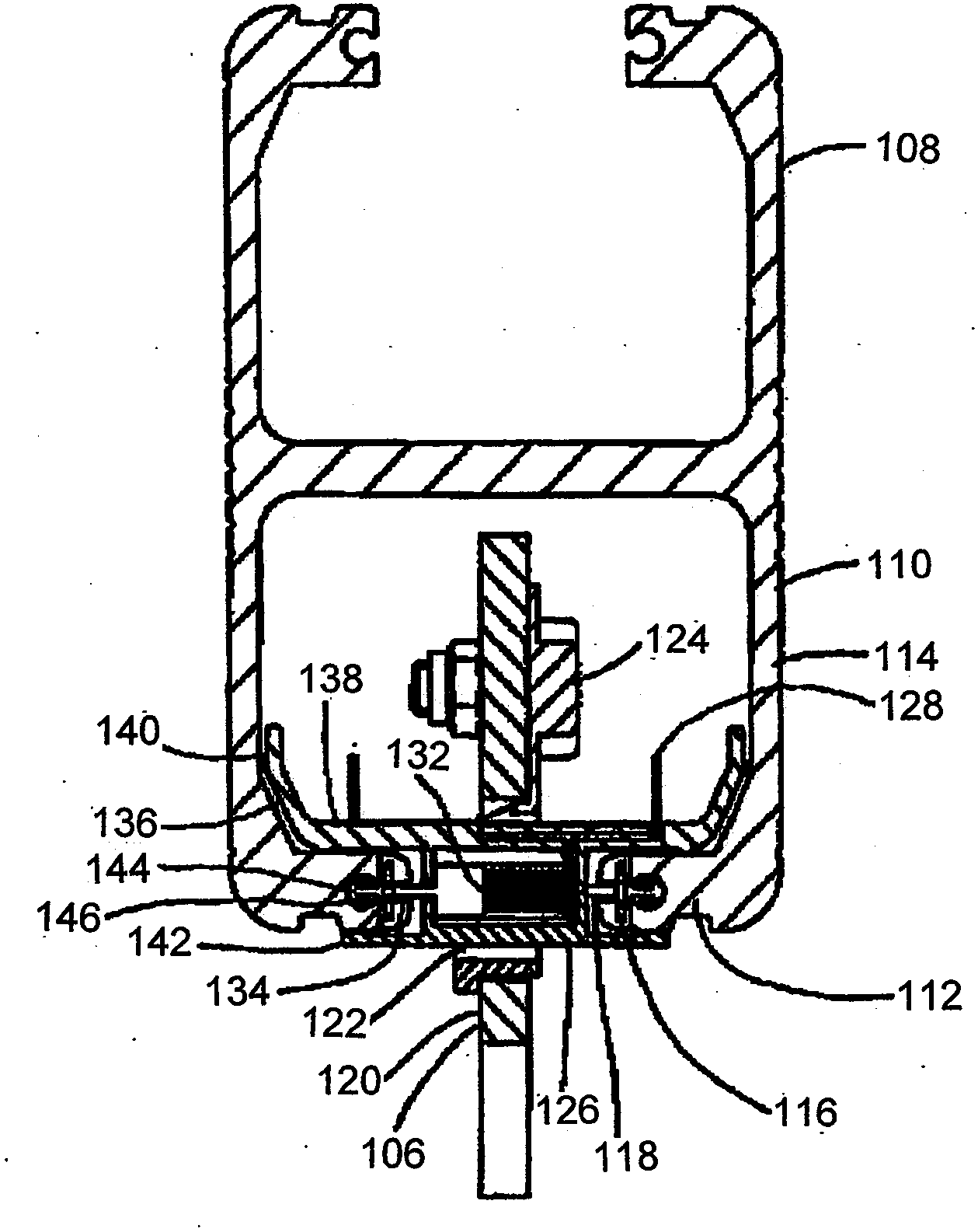 Conductive connection for track-riding patient hoists