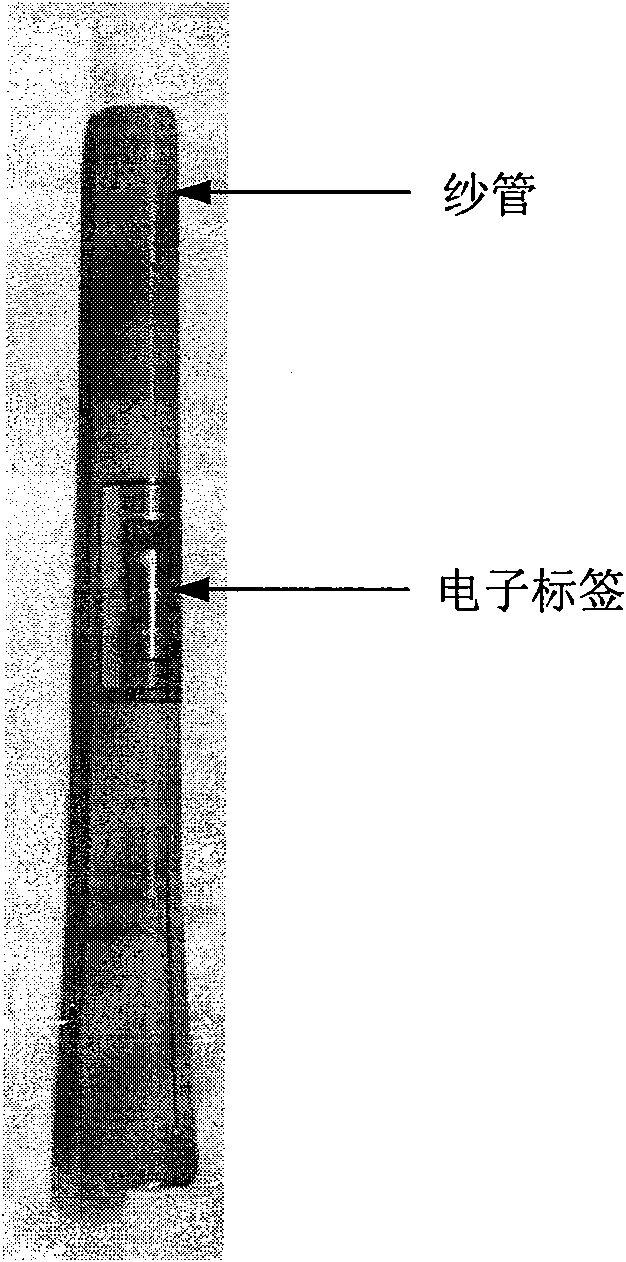 Informatization yarn tube for quality management of spun yarn