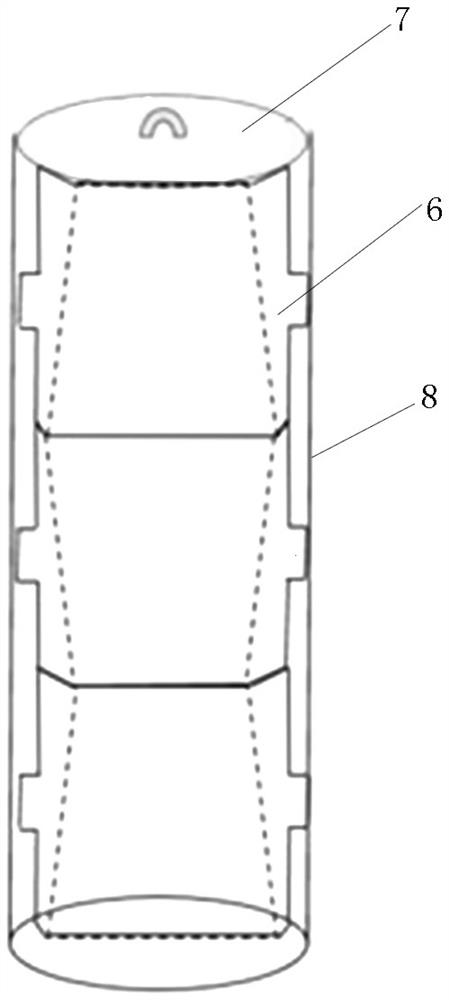 Set cement tensile strength testing device and method