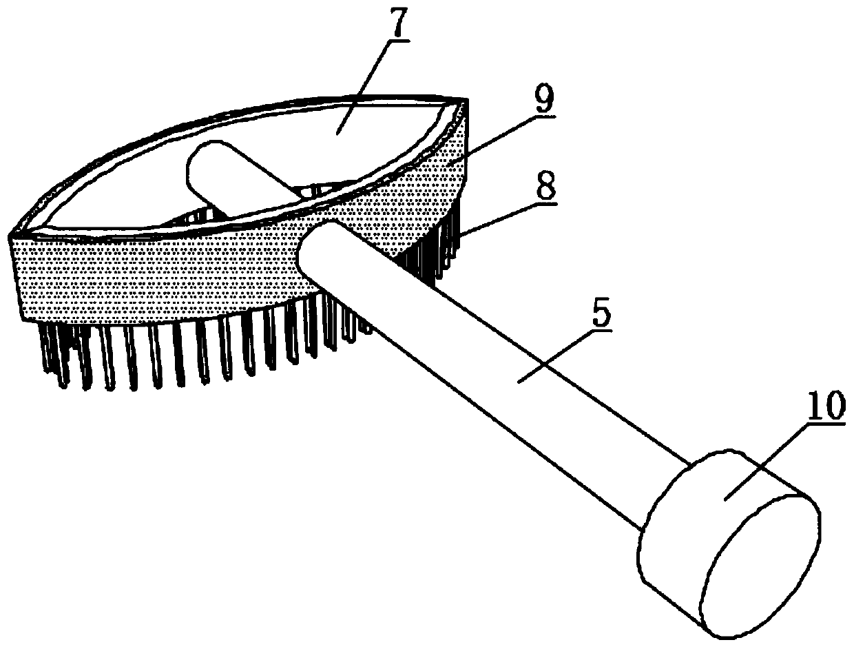 Waste gas conveying and treatment device for environment-friendly equipment