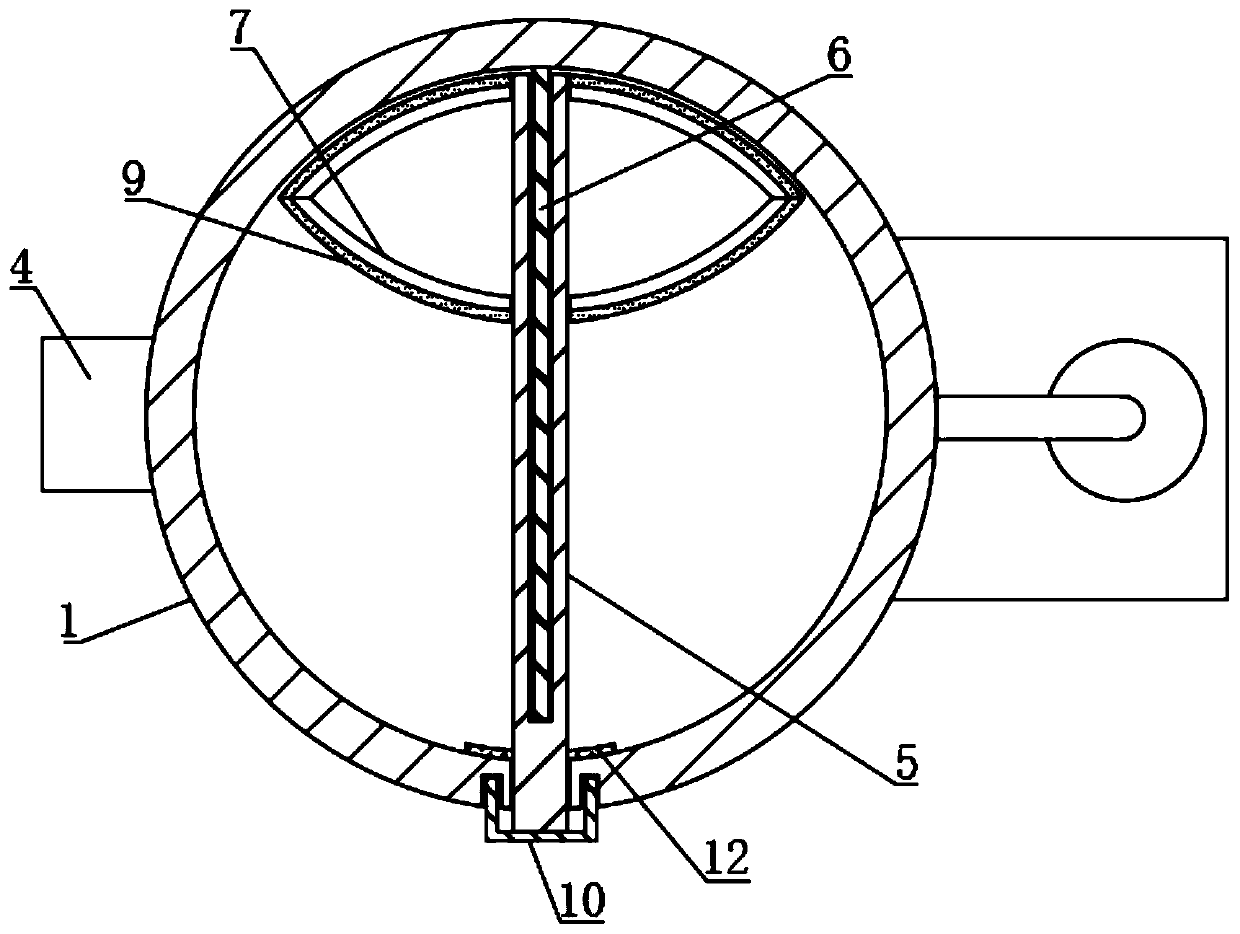 Waste gas conveying and treatment device for environment-friendly equipment