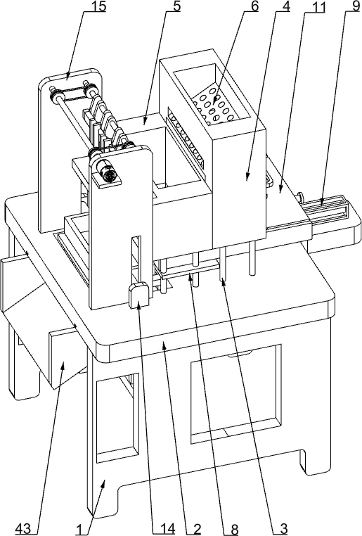 Feed crushing device for livestock breeding