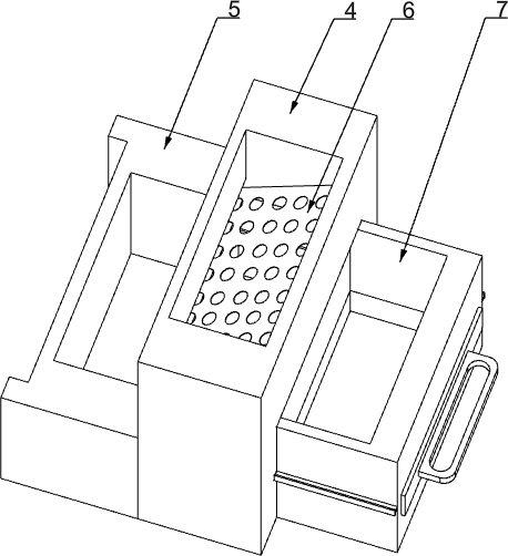 Feed crushing device for livestock breeding