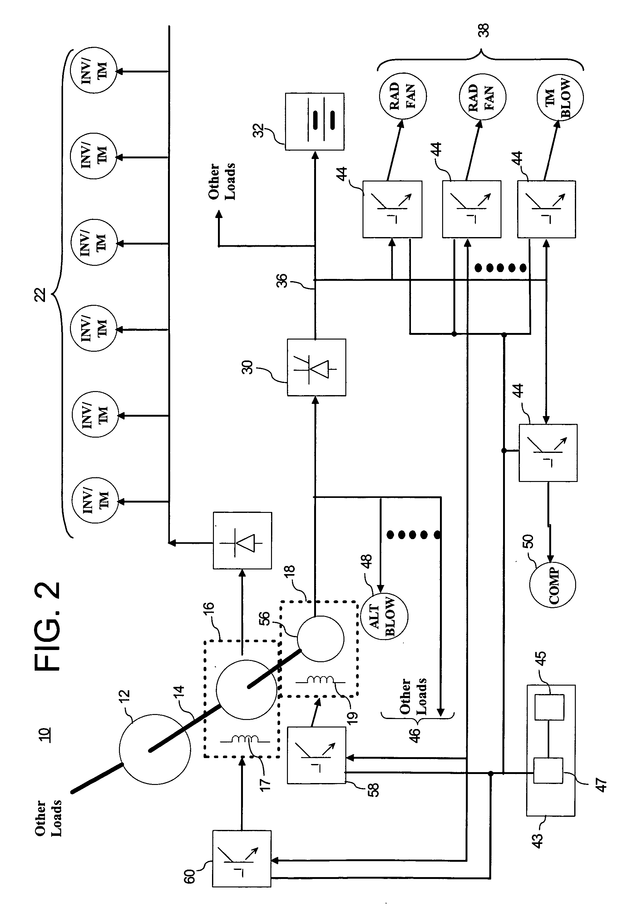 Locomotive auxiliary power system