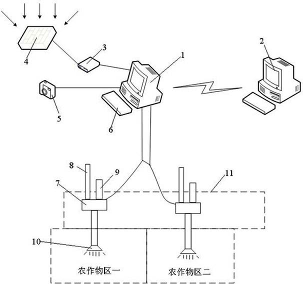 System for intelligently monitoring and controlling crop pests and diseases