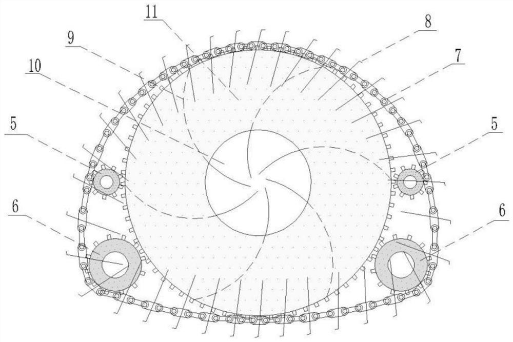 Special-shaped tunnel simulation excavation device