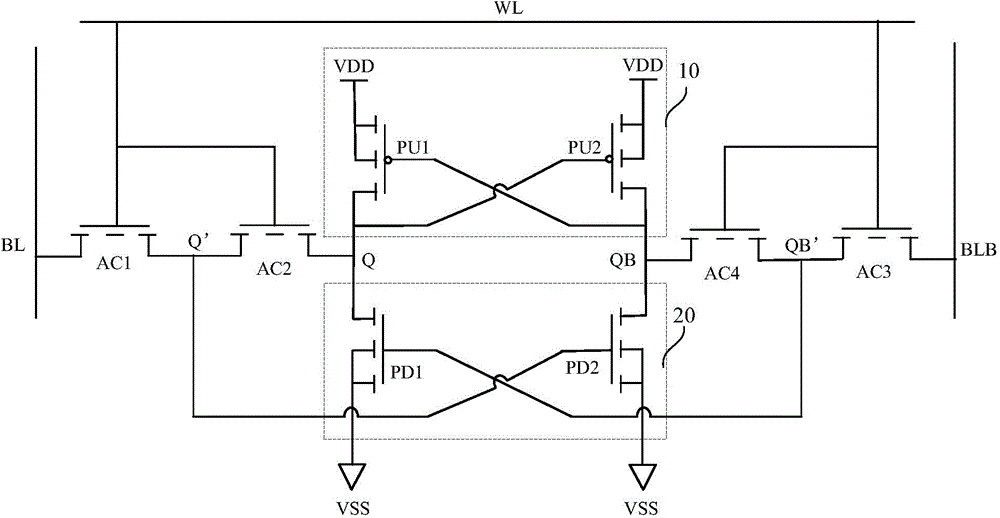 Static random memory unit having anti-single event effect