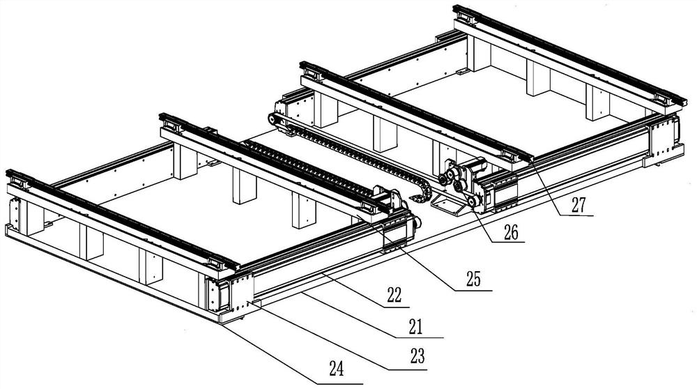 Flat tube and fin clamping and pressing device, manufacturing method and micro-channel heat exchanger