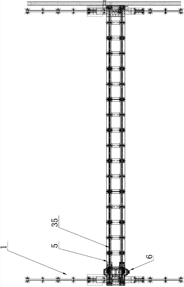 Large-span numerical control coating machine