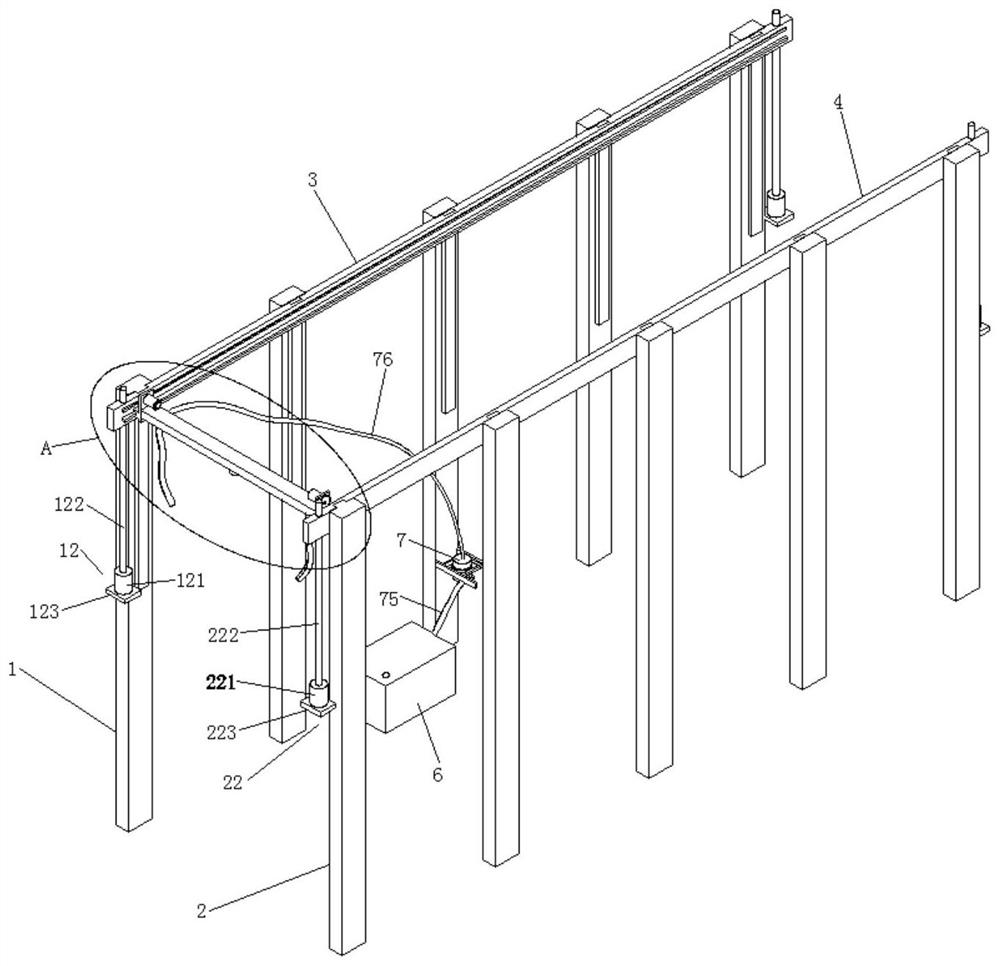 An automatic sprinkler irrigation system for agricultural greenhouses