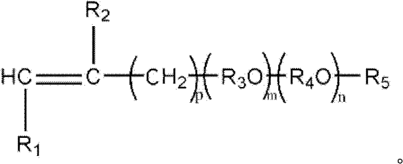 Low-dosage high-water-reduction type polycarboxylic acid water reducer and preparation method thereof