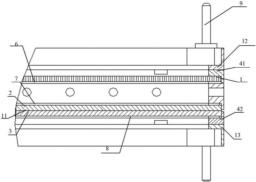 Open type micro channel plate assembly used for space environment