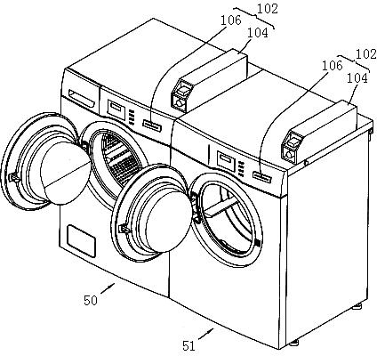 Detergent dispenser and clothing processing device with the detergent dispenser