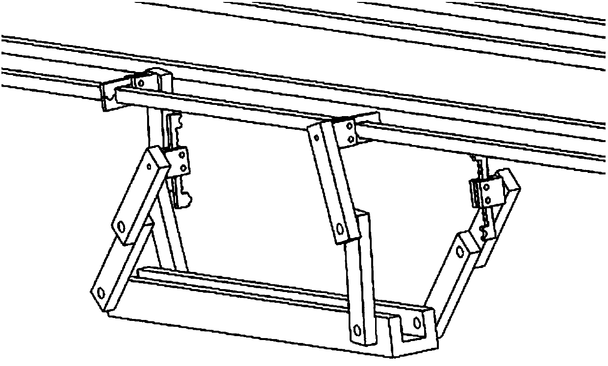 Mechanical structure and obstacle-surmounting method of humanoid climbing line inspection robot