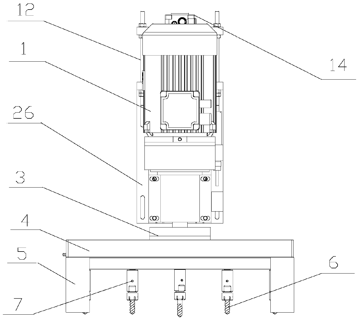 Precision synchronous multi-spindle drill bit