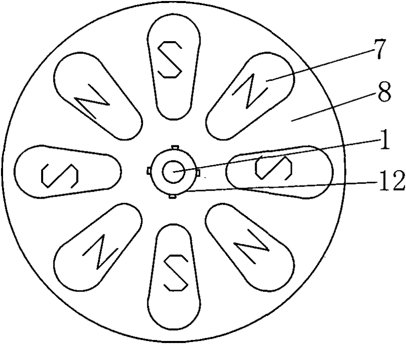 Electromagnetic speed-regulation driving system