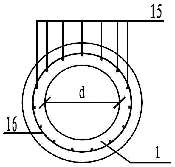 Upper portion and lower portion enlarged type cement soil composite pipe pile