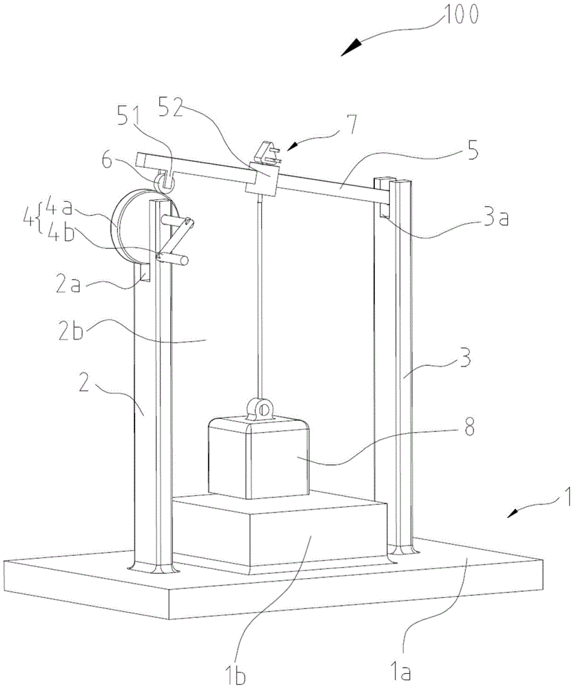 Power plug pulling force testing device