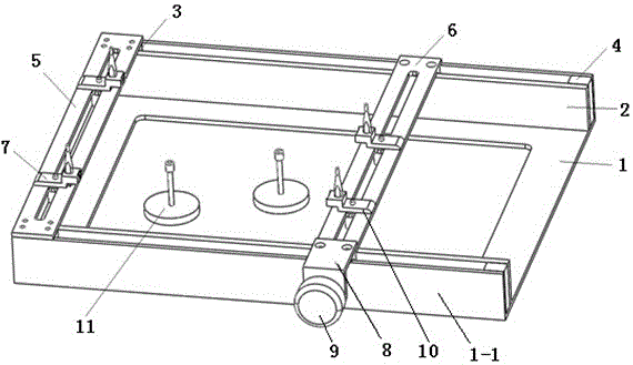 BGA dismounting-to-welding tool used for printed board clamping and using method for BGA dismounting-to-welding tool