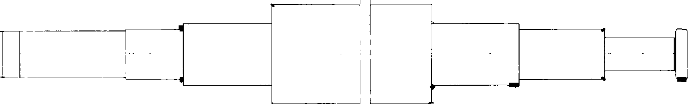 Heat treatment process for 200MW or lower large size rotor