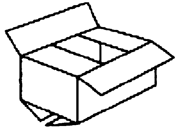 Paper box used without tape and die-cutting type-setting method thereof